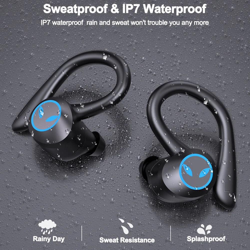 Sports Earphone Bluetooth-Compatible 5.1 Noise Cancelling Handsfree Headset with Microphone Sport Game Headset for Smart Phones