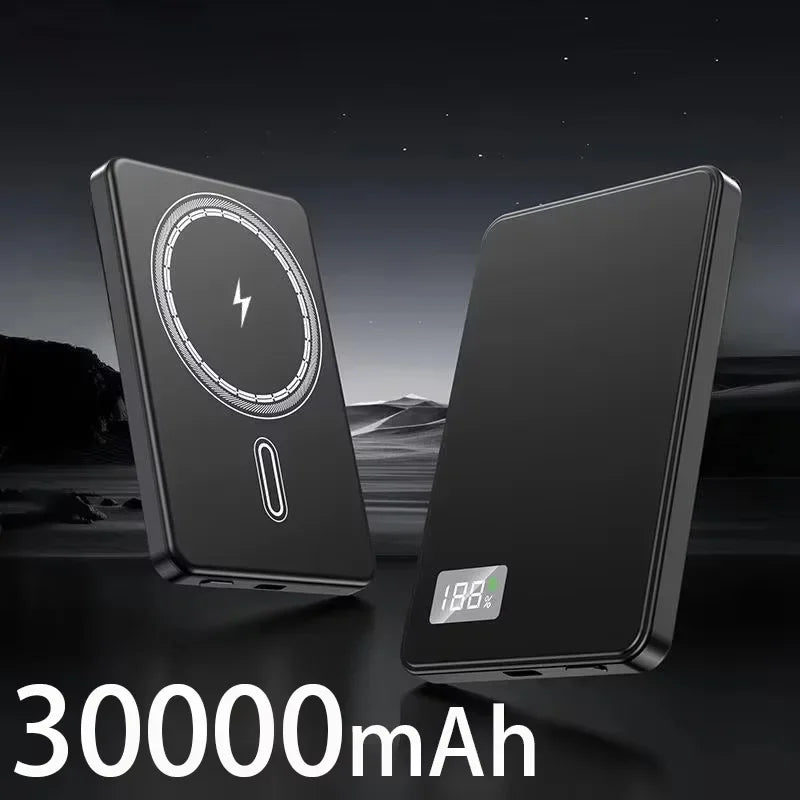 300000mAh 3C Certification Thin Power Bank Ultra For MagSafe 22.5W Magnetic Wireless Fast Charging Portable Battery Display