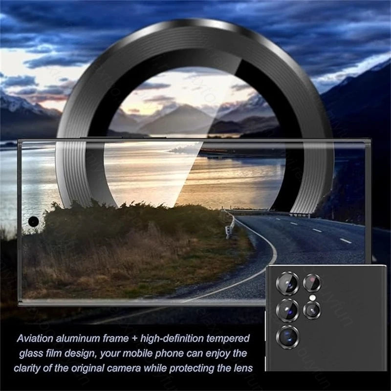 For Samsung Galaxy S25 Ultra Case Individual Metal Ring Camera Lens Protector Glass Samung S 25 26 S26 Ultra S25 FE S25+ S26+ 5G