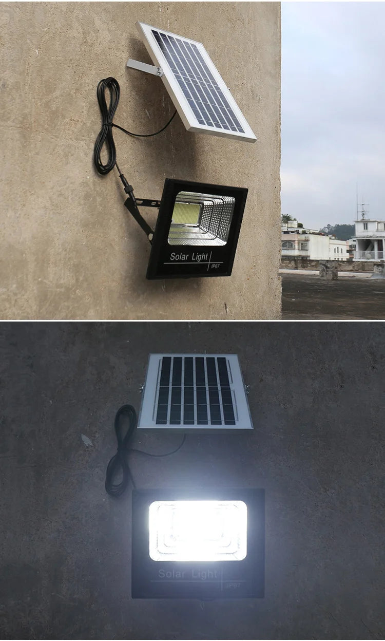 Solar Powered Lighting Automatically Lights Up In The Dark And Projects Light For Home Users Outdoor Lights Are Waterproof And