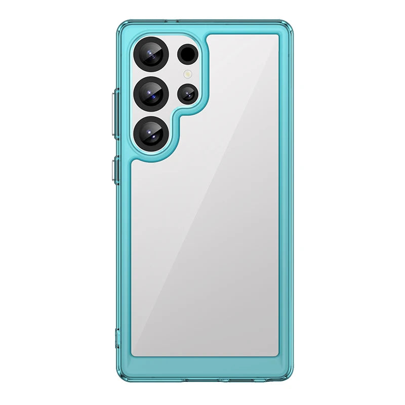 For Samsung Galaxy S25 Ultra Case Luxury Silicone Cover Samsung S25 Ultra Cover TPU Shockproof Transparent Back S25 Ultra Case