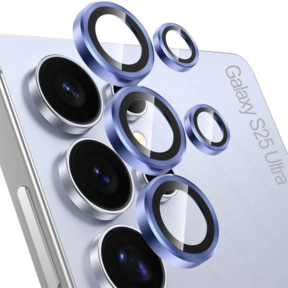 For Samsung Galaxy S25 Ultra Case Individual Metal Ring Camera Lens Protector Glass Samung S 25 26 S26 Ultra S25 FE S25+ S26+ 5G