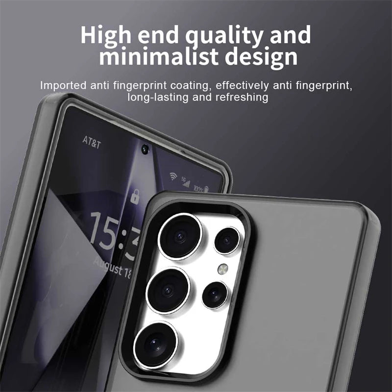 Wireless Charging Case Samsung Galaxy S25 Ultra Case Magnetic Luxury Frosted Silicone S25 Ultra Protector Cover S25 Ultra Case