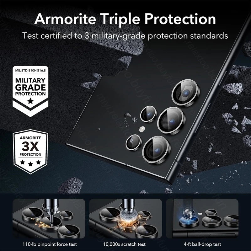 For Samsung Galaxy S25 Ultra Case Individual Metal Ring Camera Lens Protector Glass Samung S 25 26 S26 Ultra S25 FE S25+ S26+ 5G