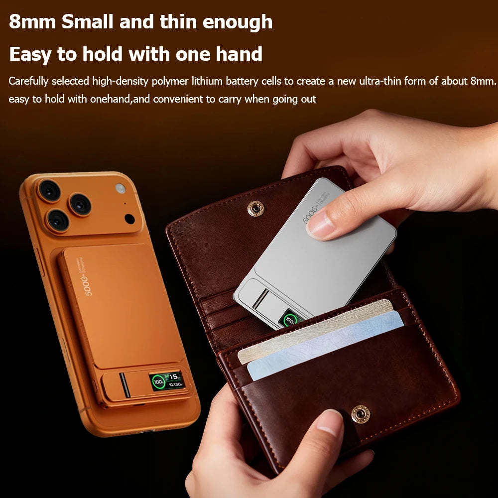 10000mAh Magnetic Power Bank for Magsafe, 20W Wireless Charging Portable Slim External Battery for iPhone 17 16 15 14 13 Pro Max KingsLab Edition
