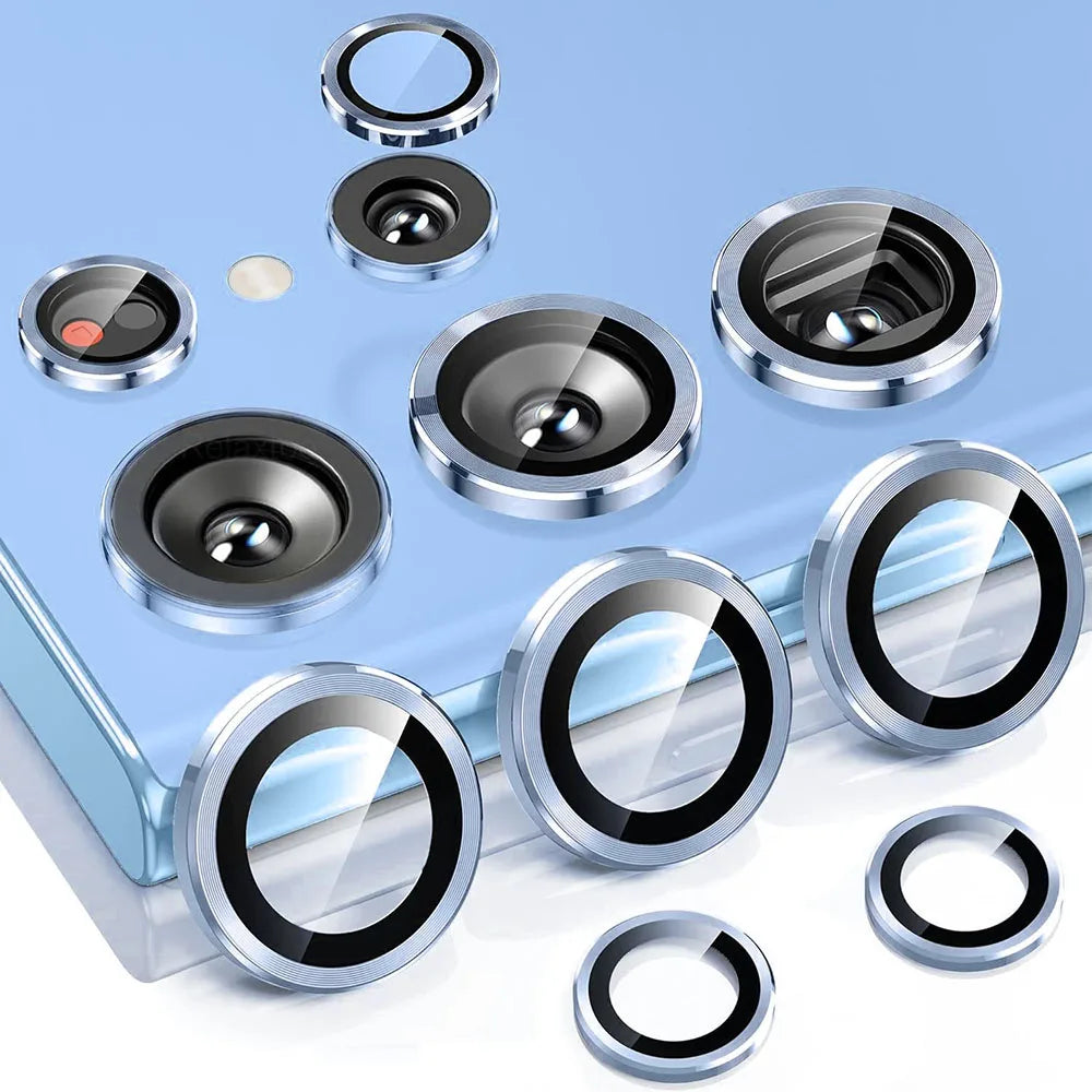 For Samsung Galaxy S25 Ultra Case Individual Metal Ring Camera Lens Protector Glass Samung S 25 26 S26 Ultra S25 FE S25+ S26+ 5G