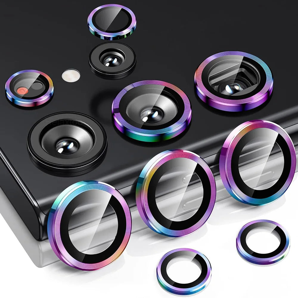 For Samsung Galaxy S25 Ultra Case Individual Metal Ring Camera Lens Protector Glass Samung S 25 26 S26 Ultra S25 FE S25+ S26+ 5G