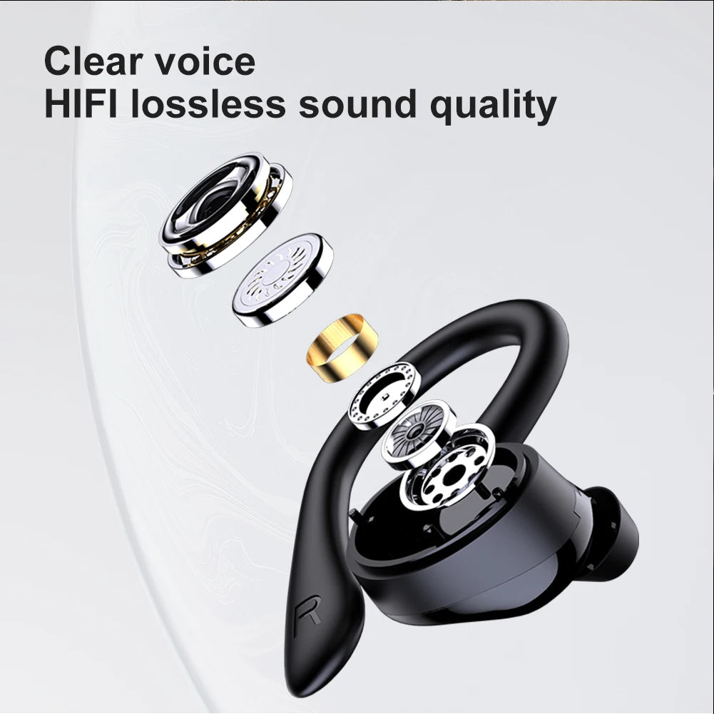 Sports Earphone Bluetooth-Compatible 5.1 Noise Cancelling Handsfree Headset with Microphone Sport Game Headset for Smart Phones
