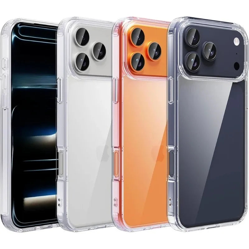 Case For iPhone 17 Pro Max Air 17 16 15 14 13 12 11 Pro Max Protective Cover Four Corners Shockproof Bumper Coque Fundas