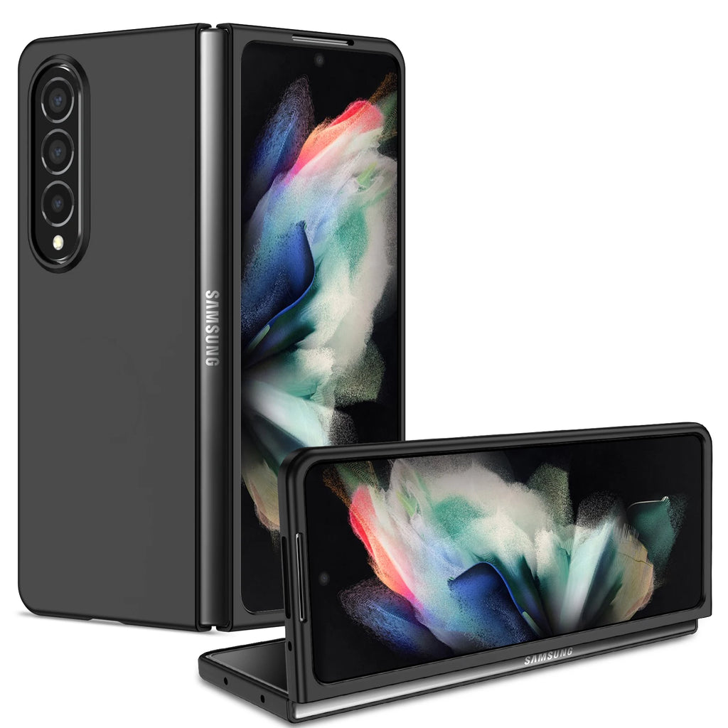 Case for Galaxy Z Fold 5 3 4 2 1 Magnetic Wireless Charging Drop Protection Anti Scratch Hard Cover Case for Z Fold Black Green