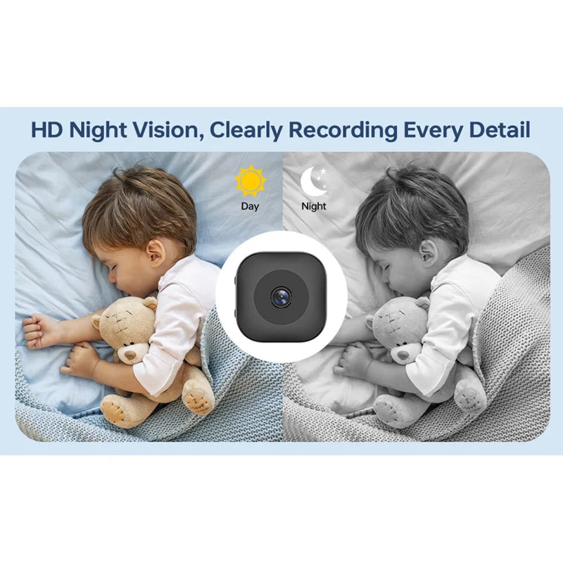 Smart 4K Mini Camera Full Color Night Vision High Definition WiFi Monitor Waterproof Motion Detect Home Security Monitor