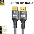 Displayport 2.1 16K DP Cable 8K@120Hz/60Hz 4K@240Hz 80Gbps HDR Video Audio Cable for Laptop Xbox Projector Gaming Monitor Video
