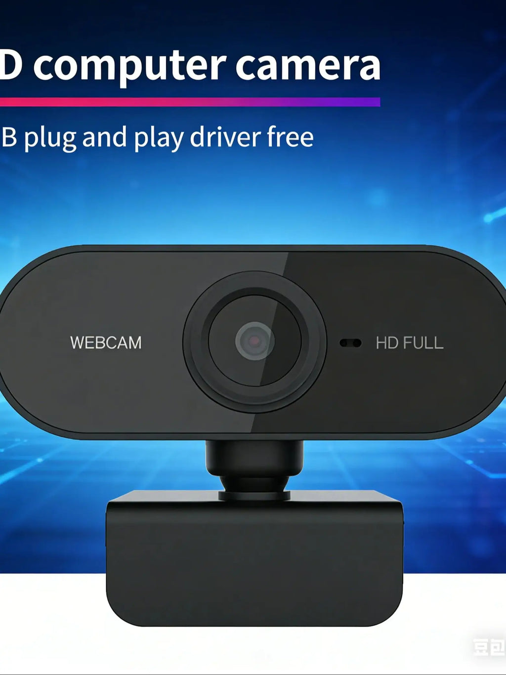 Webcam 360° Rotatable Mini Streaming Web Camera Full HD Plug And Play Computer Usb Web Camera For Pc Laptop With Microphone  ﻿