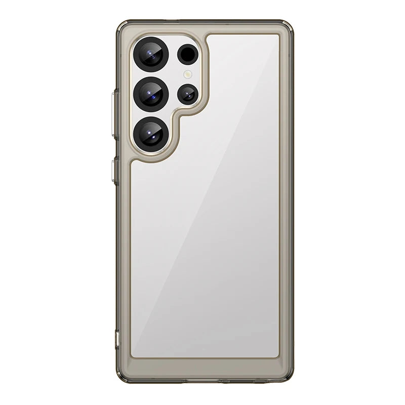 For Samsung Galaxy S25 Ultra Case Luxury Silicone Cover Samsung S25 Ultra Cover TPU Shockproof Transparent Back S25 Ultra Case