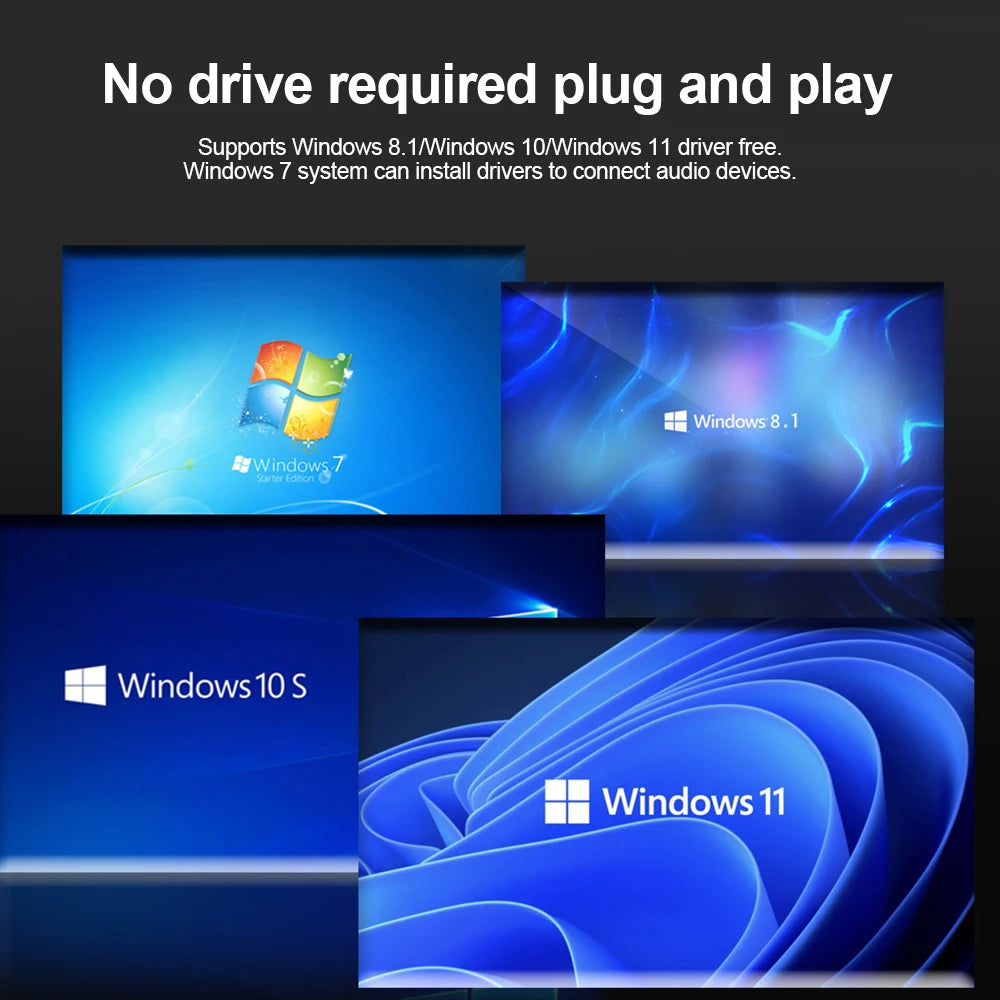 Bluetooth 6.0 Adapter Wireless Audio Transmitter Receiver USB Dongle for Car Headphone Speaker Driver Free ForWindows 8.1/10/11