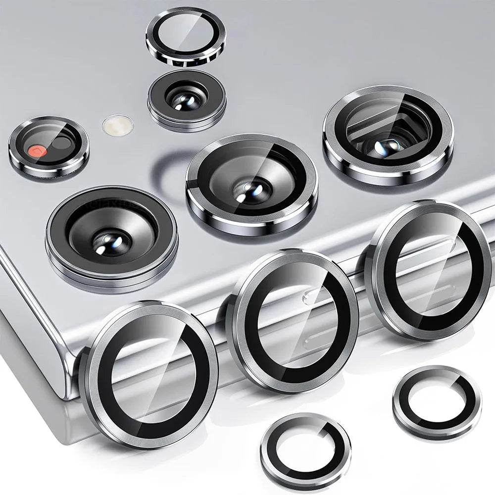 For Samsung Galaxy S25 Ultra Case Individual Metal Ring Camera Lens Protector Glass Samung S 25 26 S26 Ultra S25 FE S25+ S26+ 5G