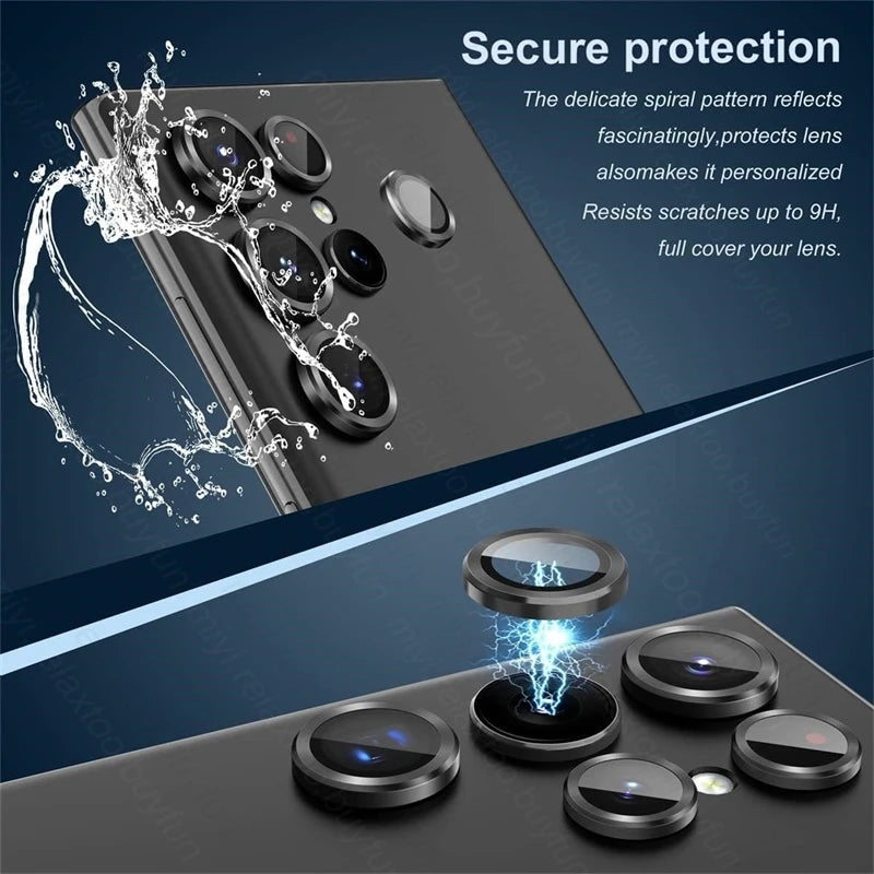 For Samsung Galaxy S25 Ultra Case Individual Metal Ring Camera Lens Protector Glass Samung S 25 26 S26 Ultra S25 FE S25+ S26+ 5G