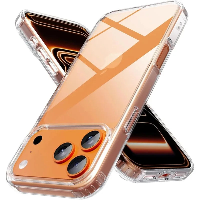 Case For iPhone 17 Pro Max Air 17 16 15 14 13 12 11 Pro Max Protective Cover Four Corners Shockproof Bumper Coque Fundas