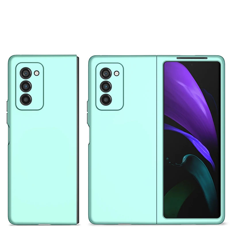 Case for Galaxy Z Fold 5 3 4 2 1 Magnetic Wireless Charging Drop Protection Anti Scratch Hard Cover Case for Z Fold Black Green