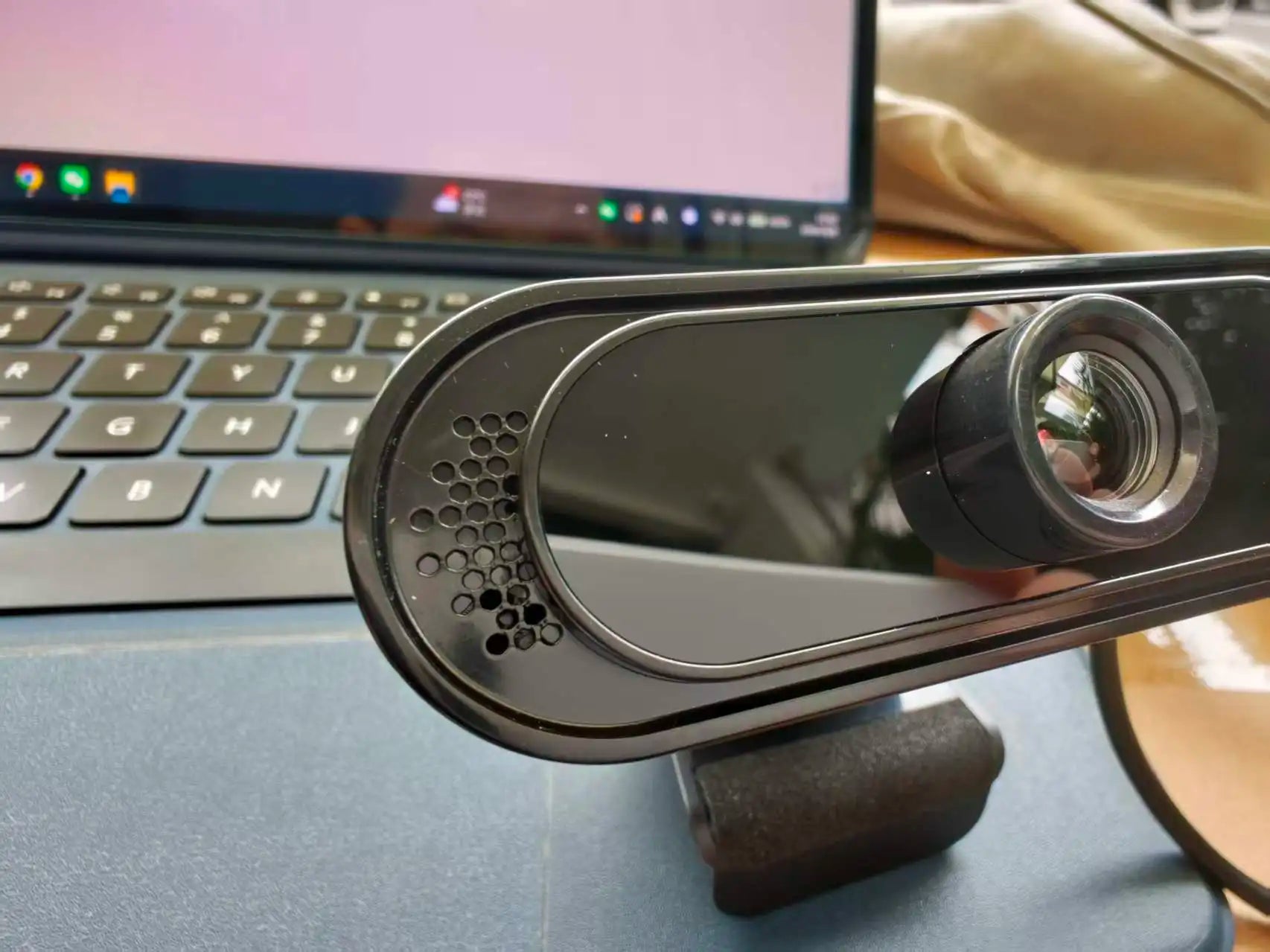 Webcam 360° Rotatable Mini Streaming Web Camera Full HD Plug And Play Computer Usb Web Camera For Pc Laptop With Microphone  ﻿
