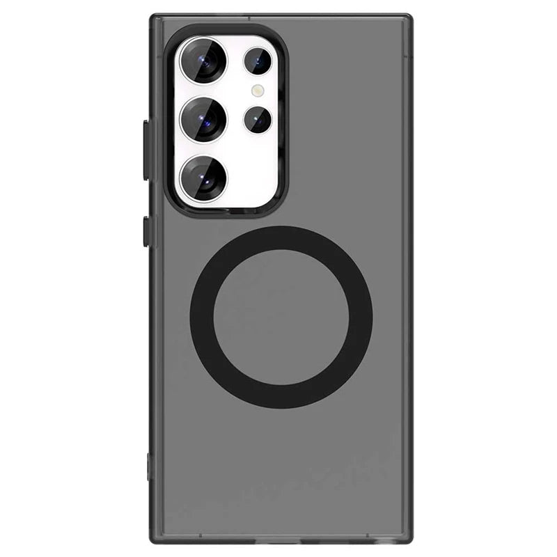 Wireless Charging Case Samsung Galaxy S25 Ultra Case Magnetic Luxury Frosted Silicone S25 Ultra Protector Cover S25 Ultra Case
