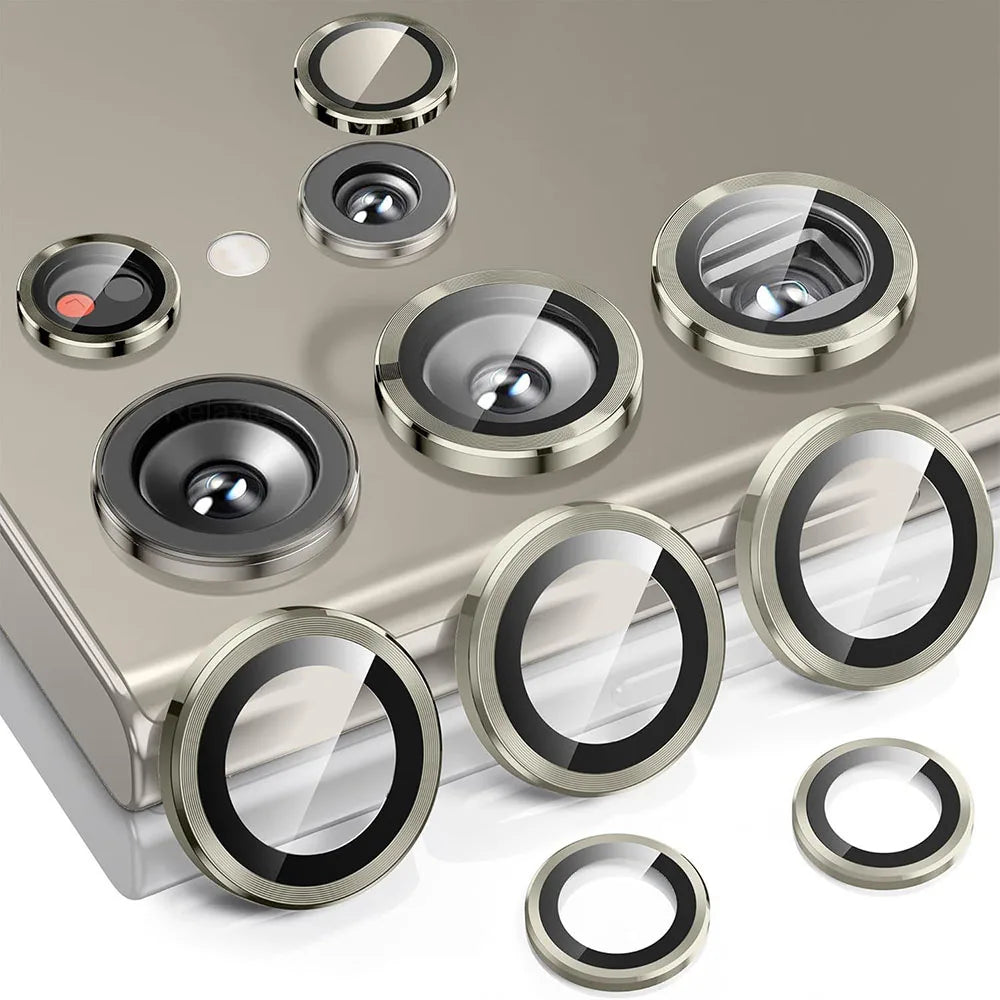 For Samsung Galaxy S25 Ultra Case Individual Metal Ring Camera Lens Protector Glass Samung S 25 26 S26 Ultra S25 FE S25+ S26+ 5G