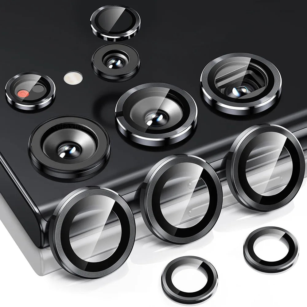 For Samsung Galaxy S25 Ultra Case Individual Metal Ring Camera Lens Protector Glass Samung S 25 26 S26 Ultra S25 FE S25+ S26+ 5G