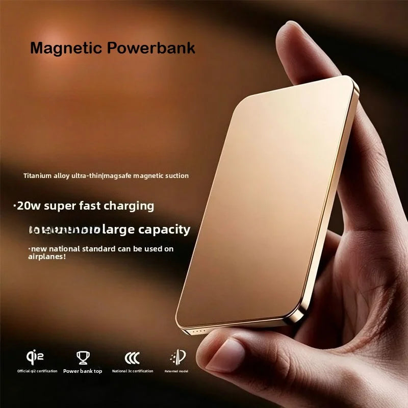 5000mAh Wireless Magnetic Power Bank Fast Charging 20W External Battery Portable for Magsafe for IPhone 17 16 15 14