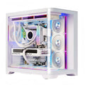 WJCOOLMAN Sky curtain Plus ATX PC gaming case Curved glass sea view room Desktop computer case 360 water cooler gabinete gamer KingsLab Edition