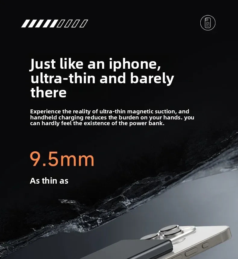 5000mAh Wireless Magnetic Power Bank Fast Charging 20W External Battery Portable for Magsafe for IPhone 17 16 15 14