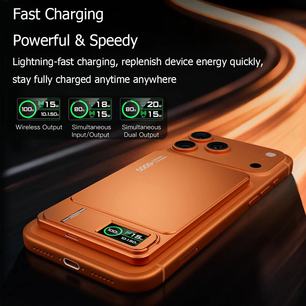 10000mAh Magnetic Power Bank for Magsafe, 20W Wireless Charging Portable Slim External Battery for iPhone 17 16 15 14 13 Pro Max KingsLab Edition