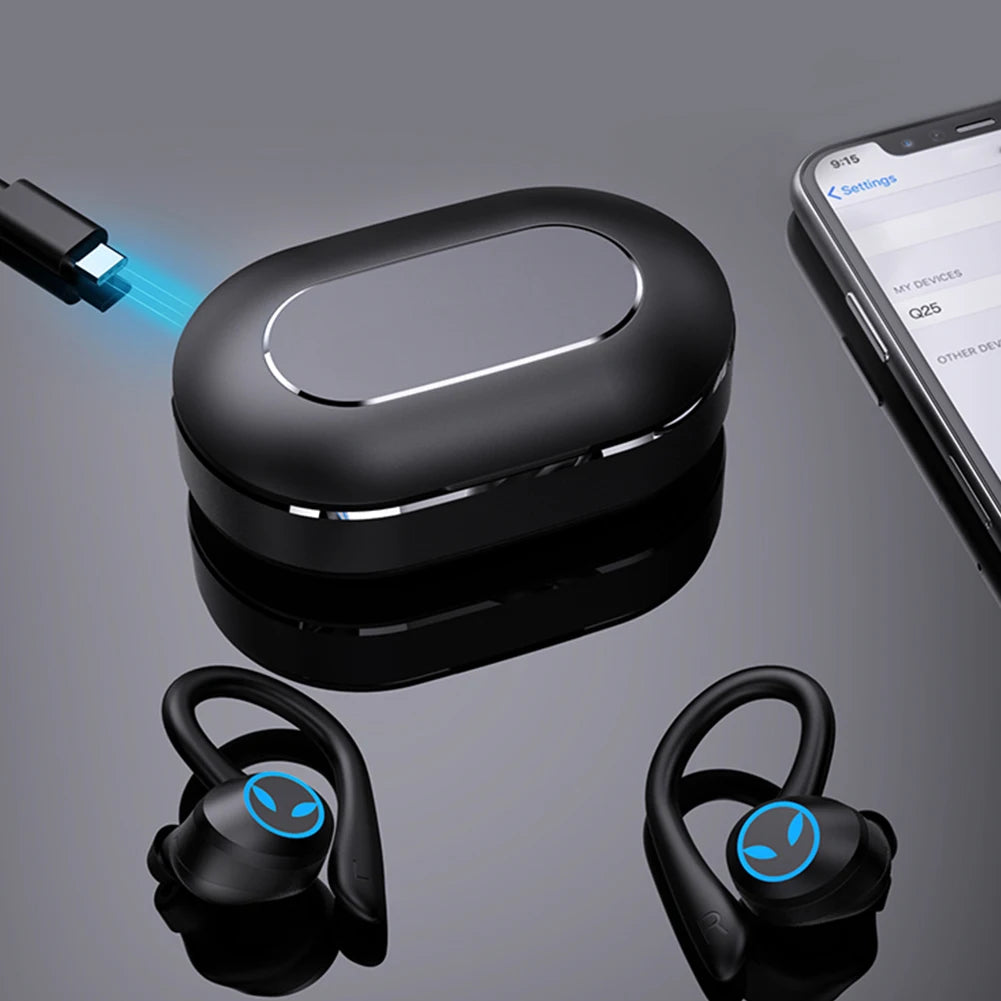 Sports Earphone Bluetooth-Compatible 5.1 Noise Cancelling Handsfree Headset with Microphone Sport Game Headset for Smart Phones
