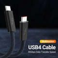 USB 4.0 Type-C Data Cable 240W Fast Charging Cable with 40Gbps Speed 8K HD Video Support Thunderbolt 3/4 for Phone Switch iPad