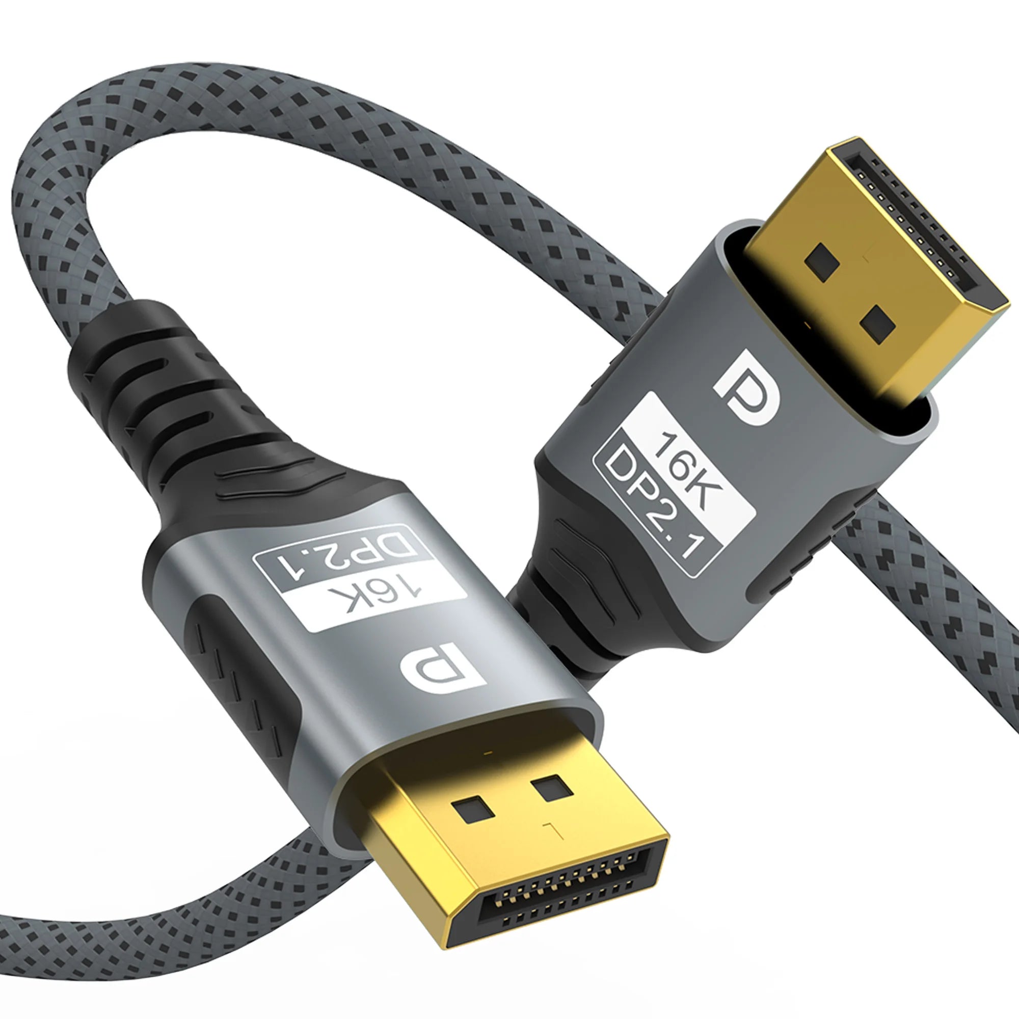 DP 2.1 16K Displayport Cable 16K 30Hz 8K 120Hz 4K 144Hz Video Audio Cable Display Port 1.2 Adapter for Laptop HDTV PC Monitor